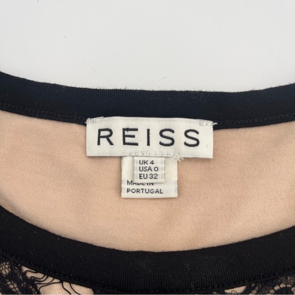 Reiss Elegant Black Lace Dress Size 0 - Picture 9 of 13